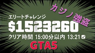 GTA5　カジノ強盗大ペテン師エリートチャレンジ達成
