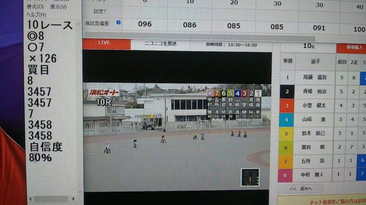 2月28日浜松オートレース10レース