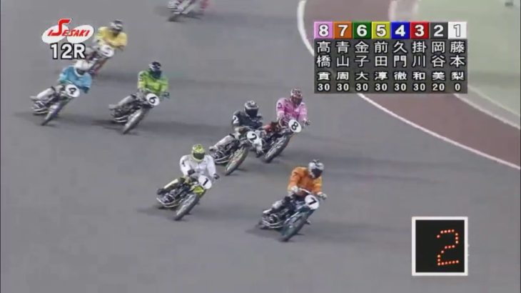 【オートレース】12R『美女と猛者』女子レーサー VS S級レーサー
