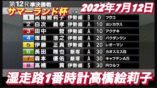 2022年7月12日【高橋絵莉子】伊勢崎サマーランド杯　２日目準決勝戦！