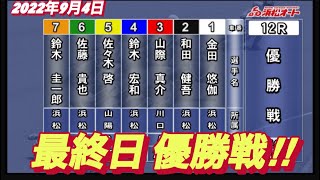 2022年9月4日【金田悠伽】オートレース浜松第46回静岡新聞SBS杯　最終日優勝戦！