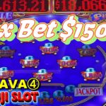 YAAMAVA ④Challenged Max Bet $150! New Pinball Double Gold Slot High Limit Casino 赤富士スロット ピンボール カジノ