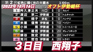 2022年10月16日【西翔子】オートレースオフト伊勢崎杯2R  3日目一般戦！